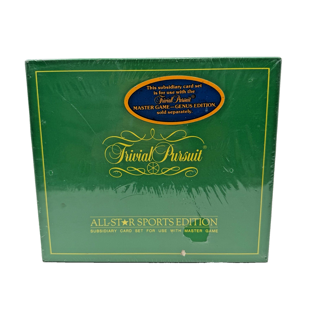 Vintage 1981 Trivial Pursuit All-Star Sports Edition Subsidiary Card Set Sealed